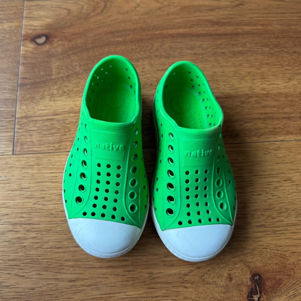 Native Kids Green Slip-On Shoes